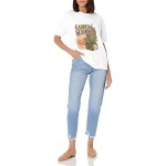 Women's Garden Season Market Morning Graphic Short Sleeve Crew Neck Cotton T-Shirt
