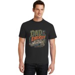 Men's Dad Energy All Terrain Graphic Short Sleeve Crew Neck Cotton T-Shirt