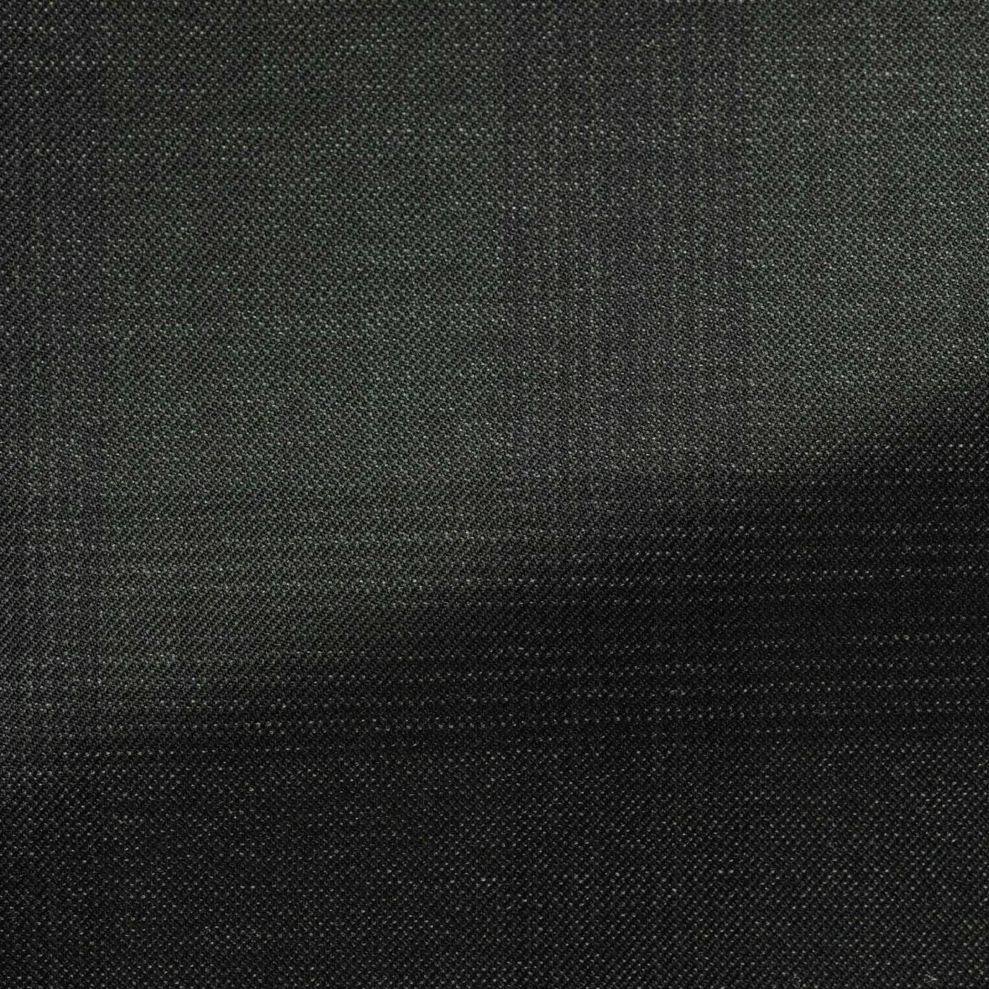 Angelico 365 Doppio Ritorto S130 Merino Twill Mouliné Wool Forest Green with Subtle Black Check
