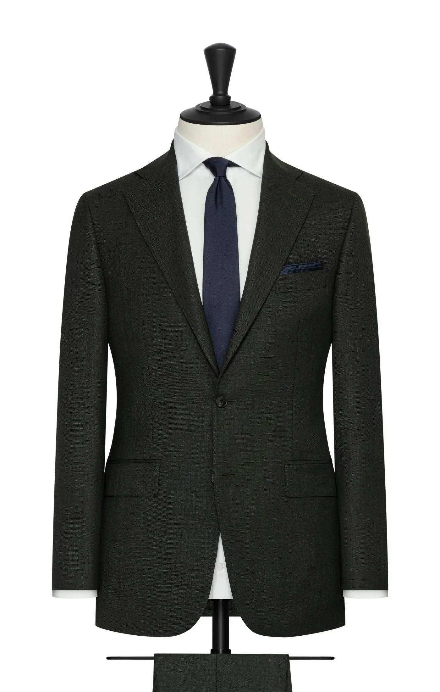 Angelico 365 Doppio Ritorto S130 Merino Wool Juniper Green Microweave