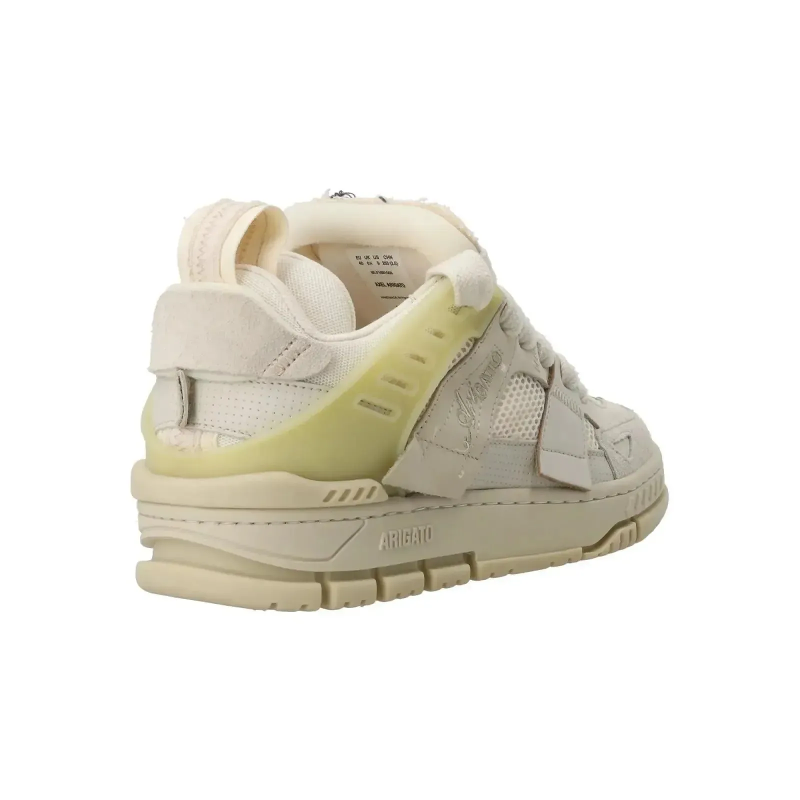 AXEL ARIGATO Area Patchwork Trainers Low Top Lace Up Beige