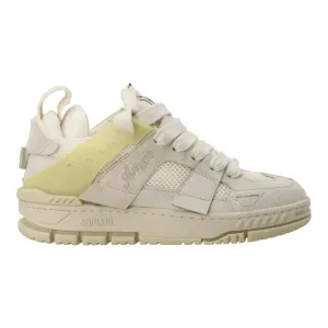 AXEL ARIGATO Area Patchwork Trainers Low Top Lace Up Beige
