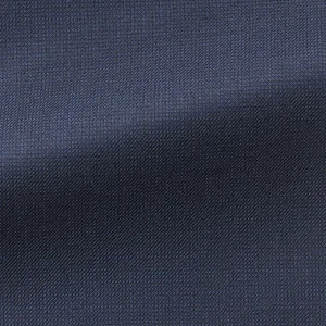 Barberis Canonico 365 Doppio Ritorto S130 Merino Wool Navy Blue Pin Dot