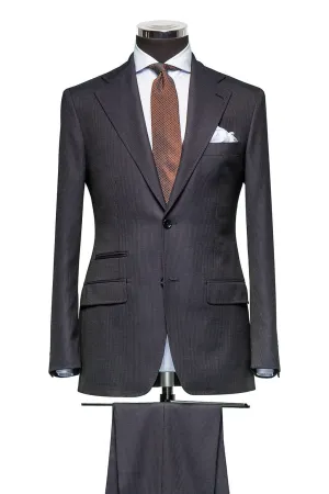 Barberis Canonico 365 Essentials Merino Wool Charcoal Grey Sharkskin