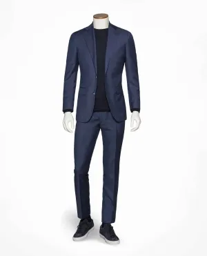 Barberis Canonico 365 Essentials Merino Wool Mid Blue Sharkskin
