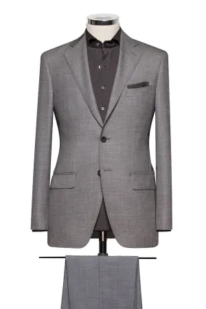 Barberis Canonico 365 Essentials Merino Wool Mid Grey Sharkskin