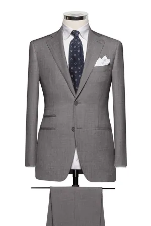 Barberis Canonico 365 Essentials Merino Wool Mid Grey Twill