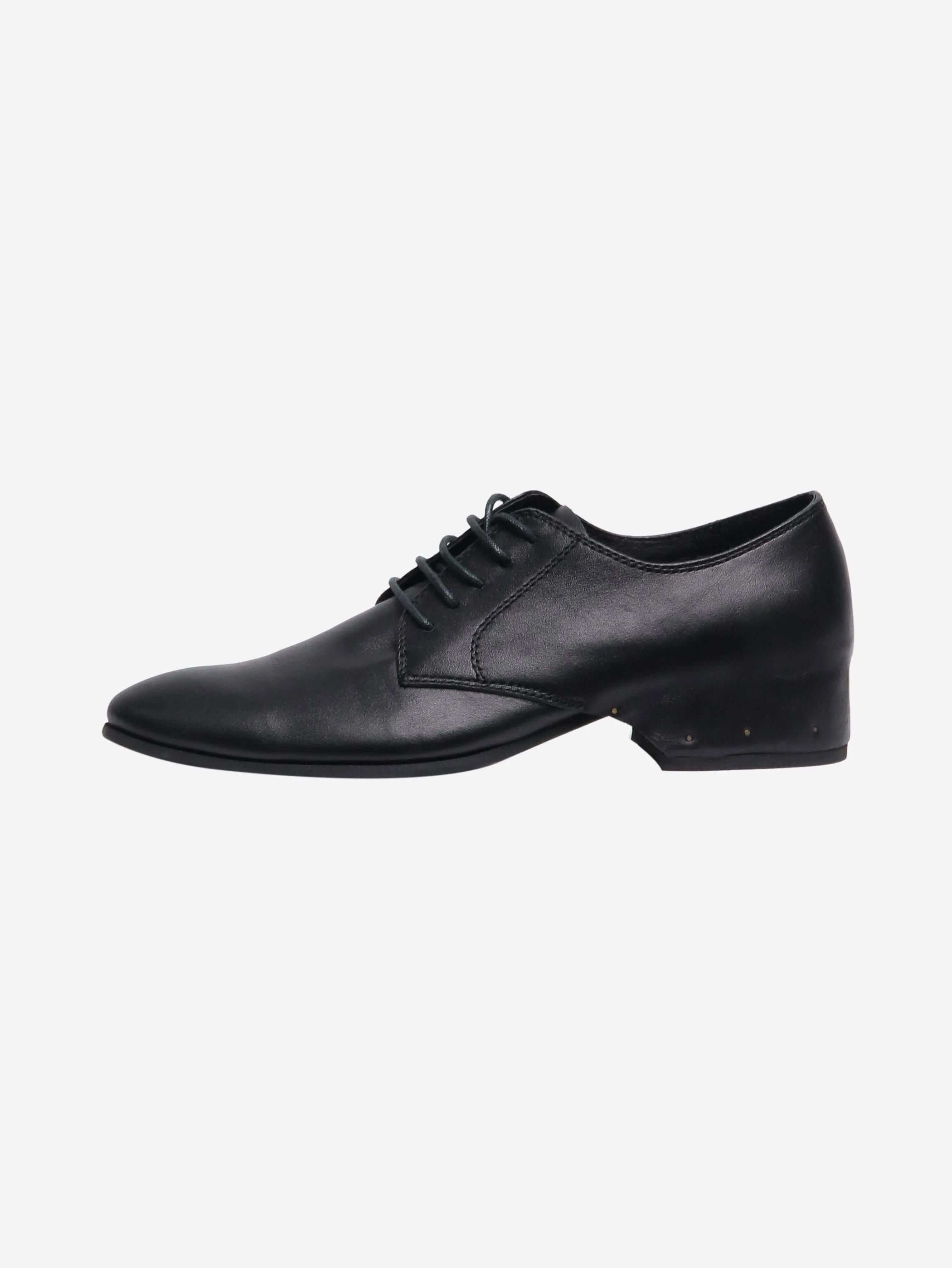Black Oxford style shoes - size UK 4