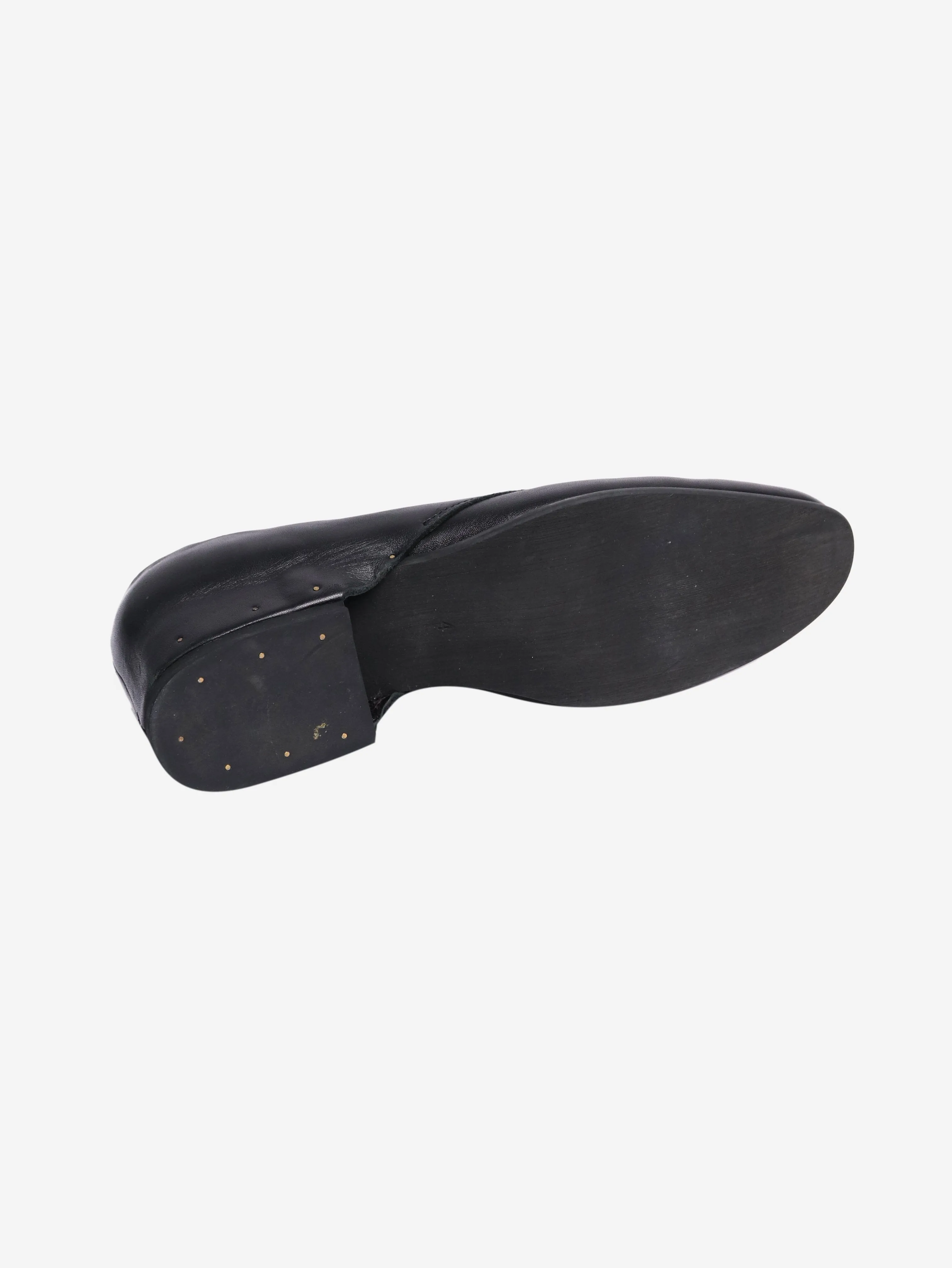Black Oxford style shoes - size UK 4