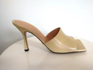Bottega Veneta Beige Stretch Mule