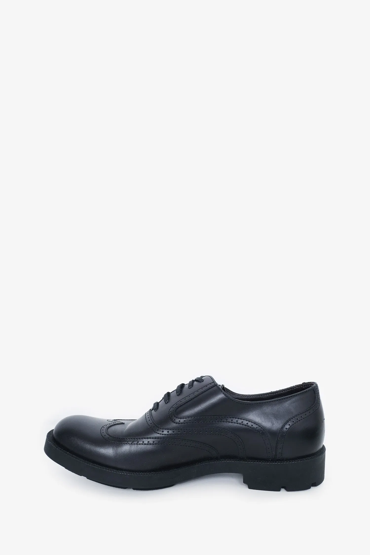Bottega Veneta Black Leather Lace-up Oxford Size 41.5
