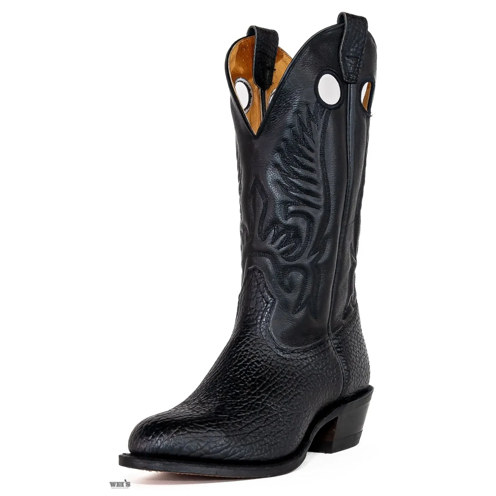 Boulet Men's Cowboy Boots 15" Bullhide / Cowhide Cowboy Heel U Toe