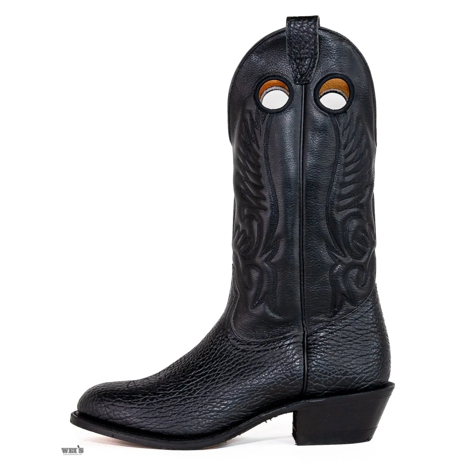 Boulet Men's Cowboy Boots 15" Bullhide / Cowhide Cowboy Heel U Toe