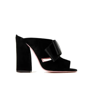 Bow Block Heel Mule