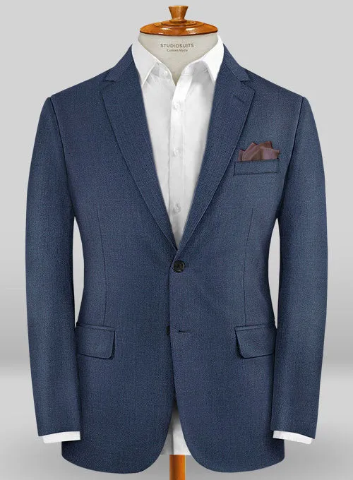 Caccioppoli Sun Dream Ink Blue Wool Silk Suit