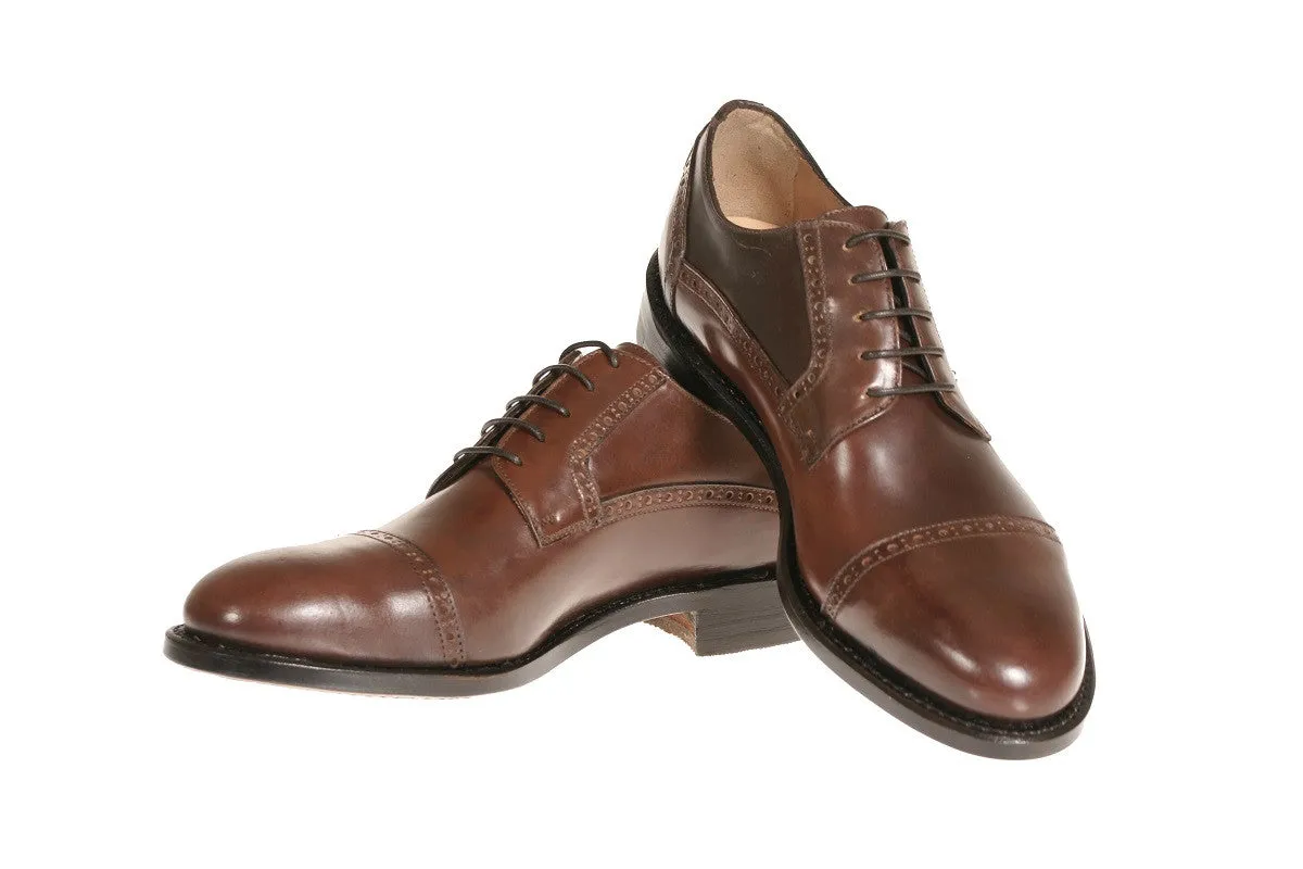 Calabria Shell Cordovan Leather Derby Shoes
