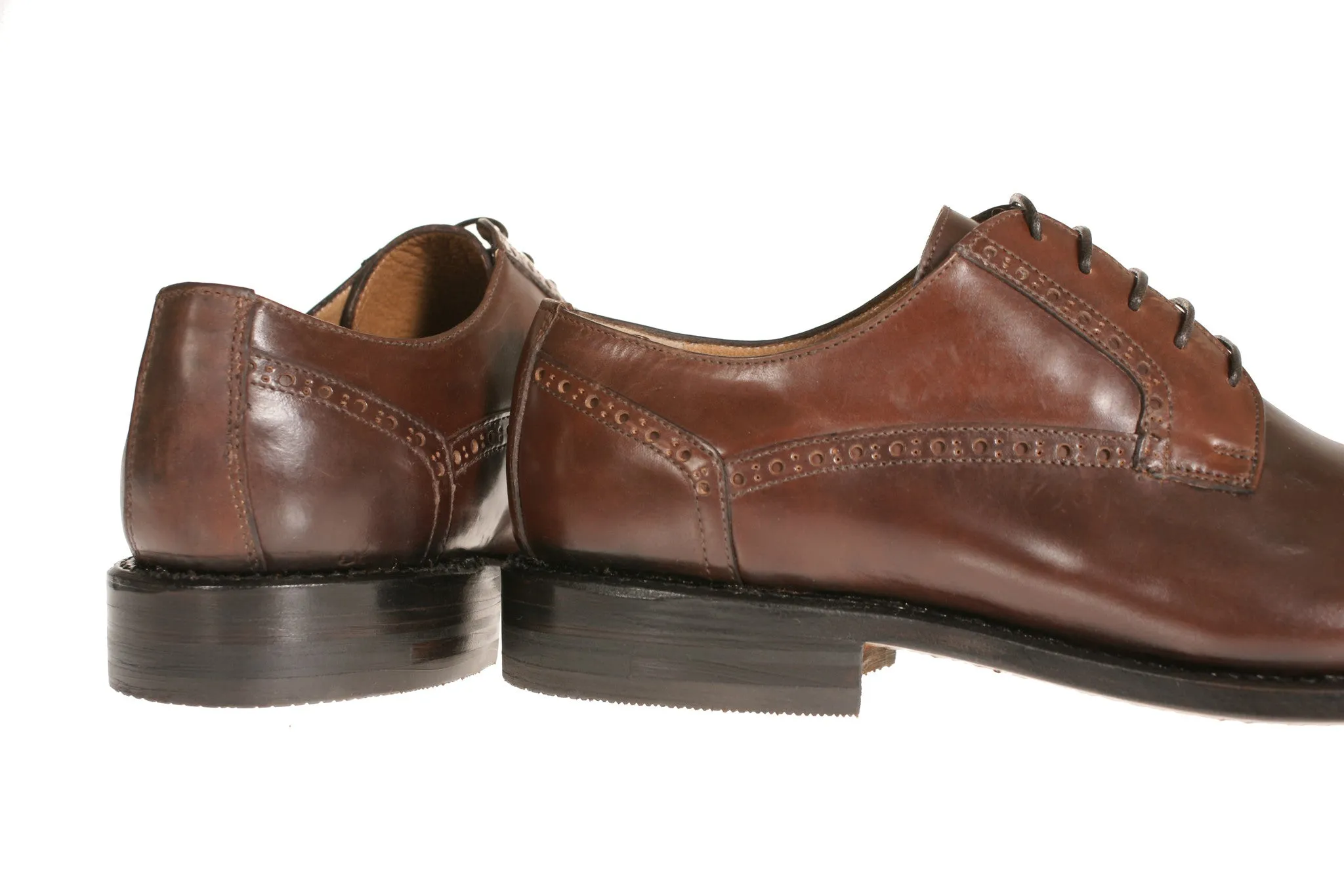 Calabria Shell Cordovan Leather Derby Shoes