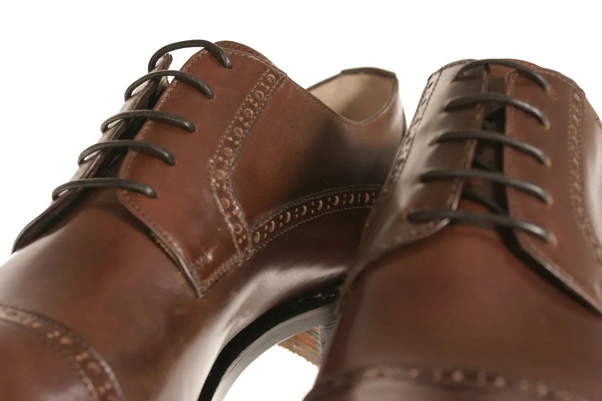 Calabria Shell Cordovan Leather Derby Shoes