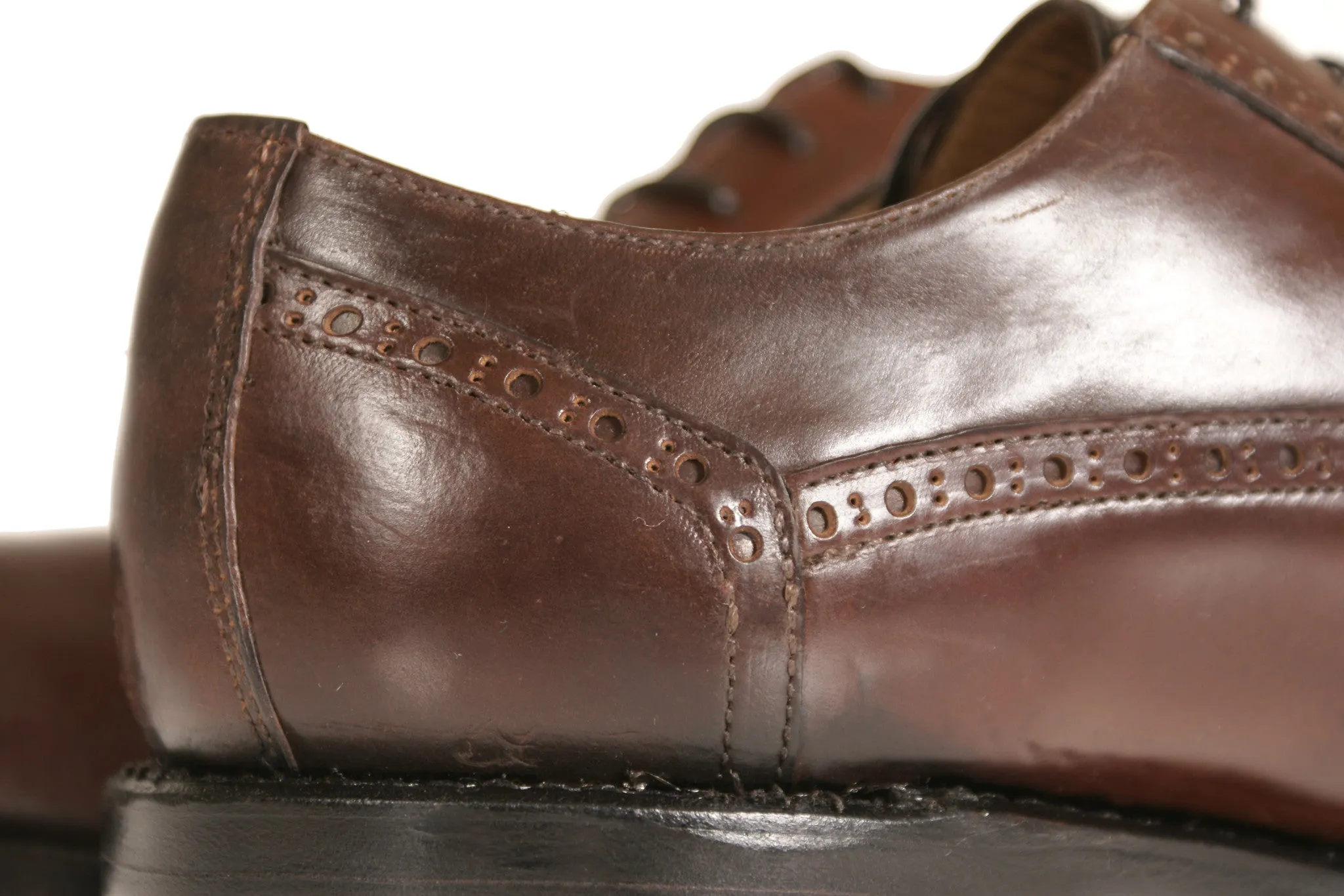 Calabria Shell Cordovan Leather Derby Shoes