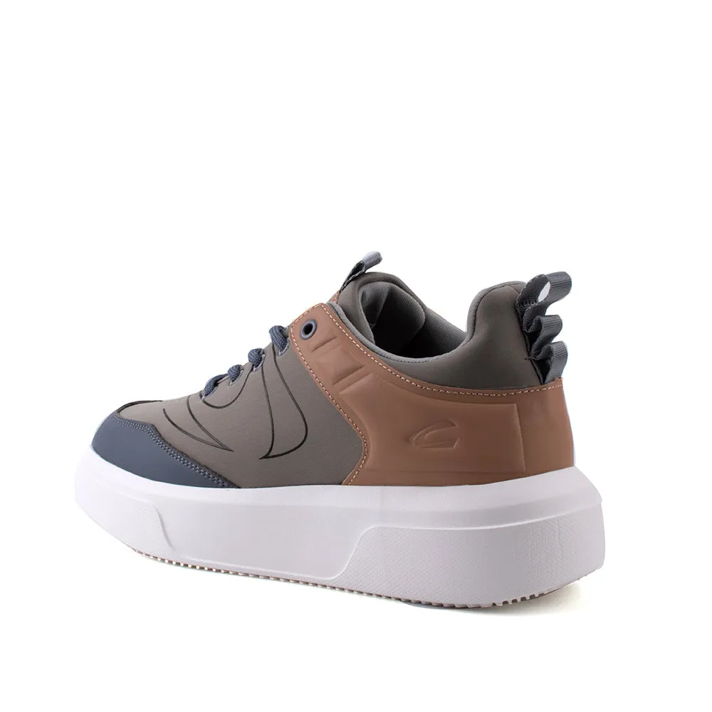 camel active Women Alex 2 Court-Sneakers  with slip-on comfort Panel Design Ladies Alex 2 -762302-YX01SV-6-KHAKI