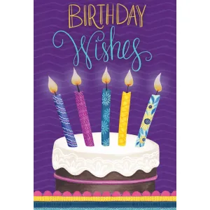 Candles Birthday Card Patchwork