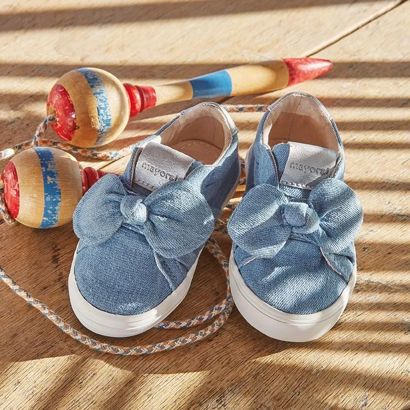 Casual bow trainers for baby girl