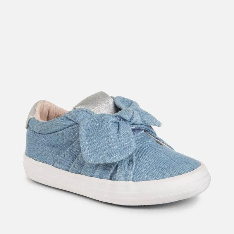 Casual bow trainers for baby girl