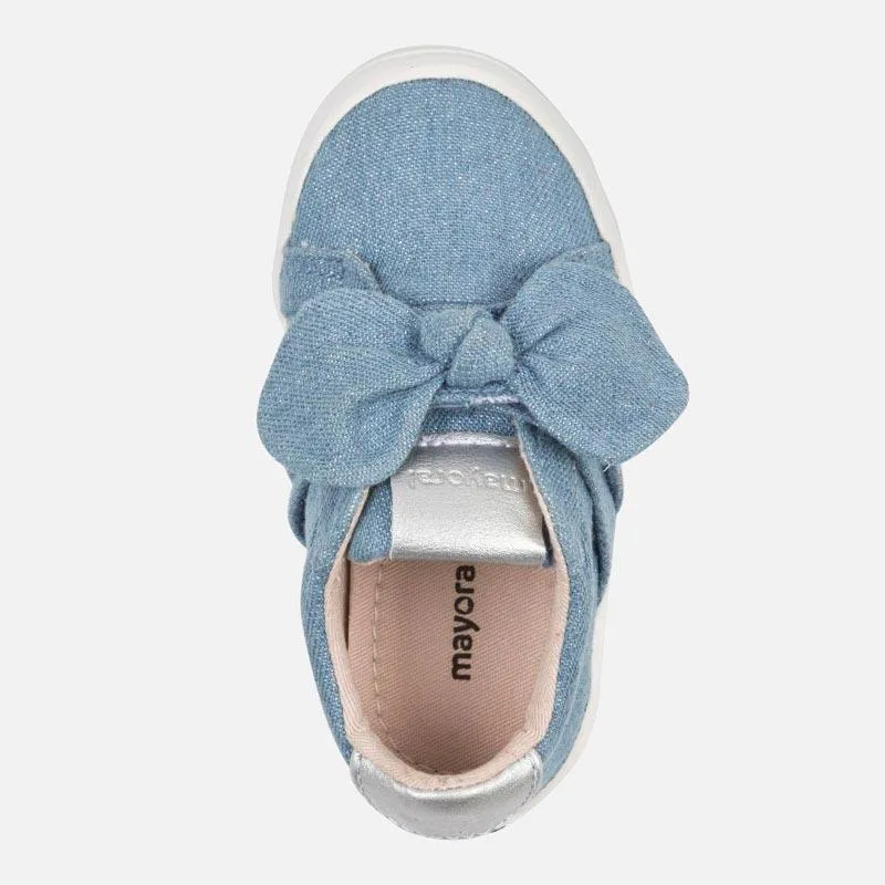 Casual bow trainers for baby girl