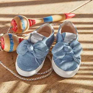Casual bow trainers for baby girl