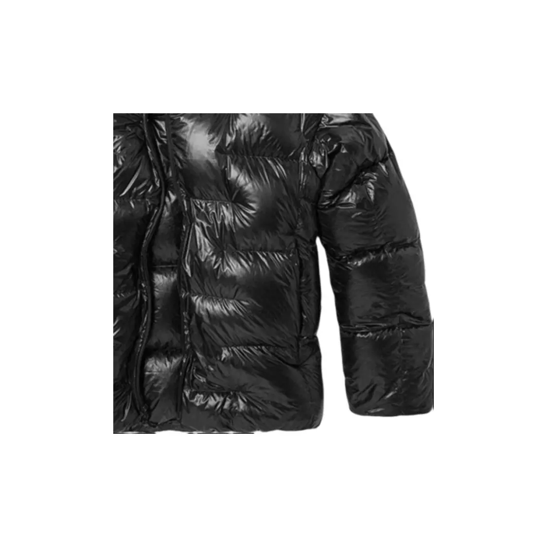 The North Face Solid comfortable warm hooded down jacket men's Black