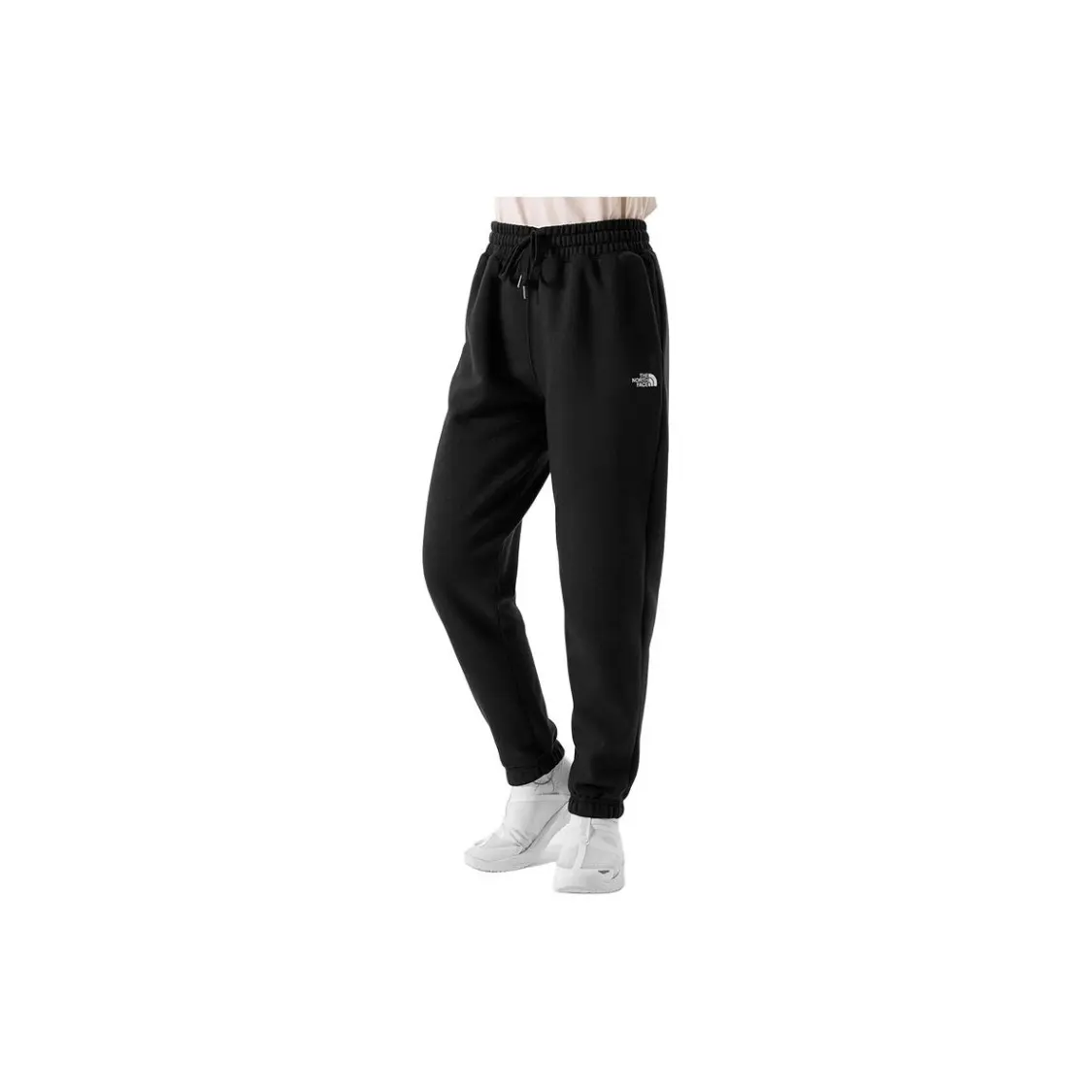 The North Face relaxed fit elastic soft and comfortable warm knit sport pants women's Black