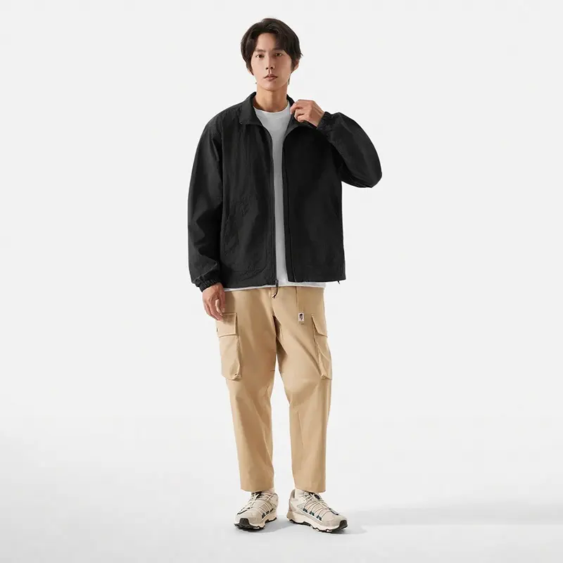 The North Face M66 Solid stand collar outdoor athletic windproof jacket outerwear men's Black