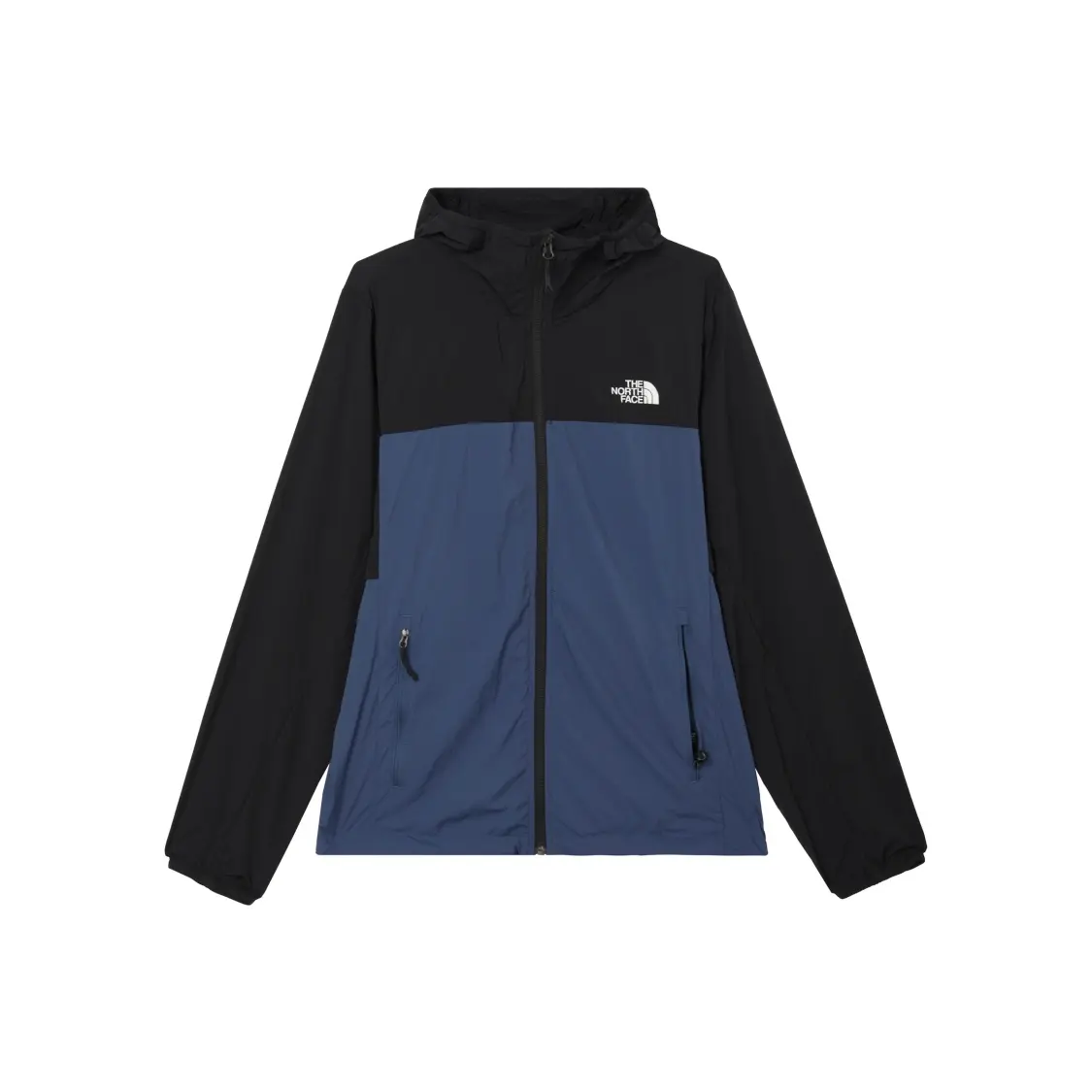 The North Face SUN CHASE M SUN CHASE WIND JACKET urban outdoor collection colour block hooded zip jacket outerwear men's Black / Blue