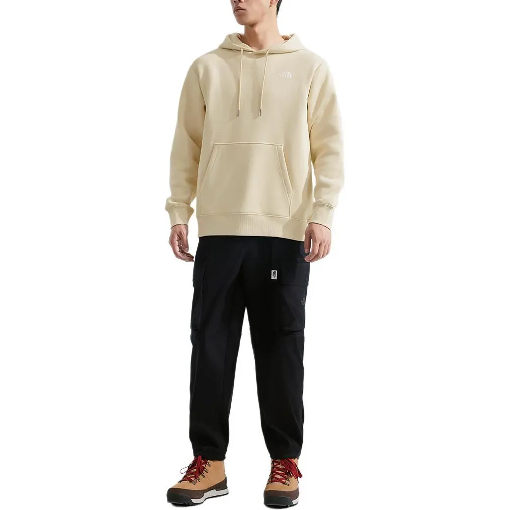 The North Face hooded comfortable and warm long sleeve sweatshirt unisex Brown