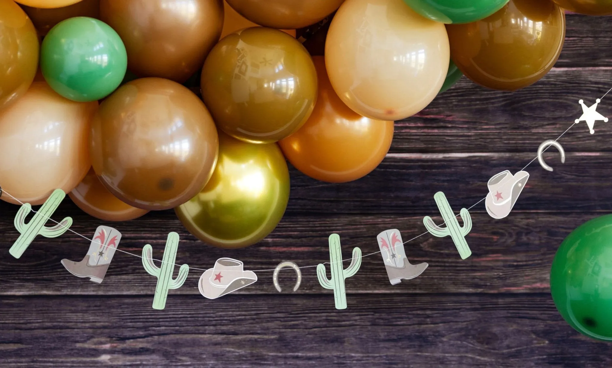 Cowboy Party Banner