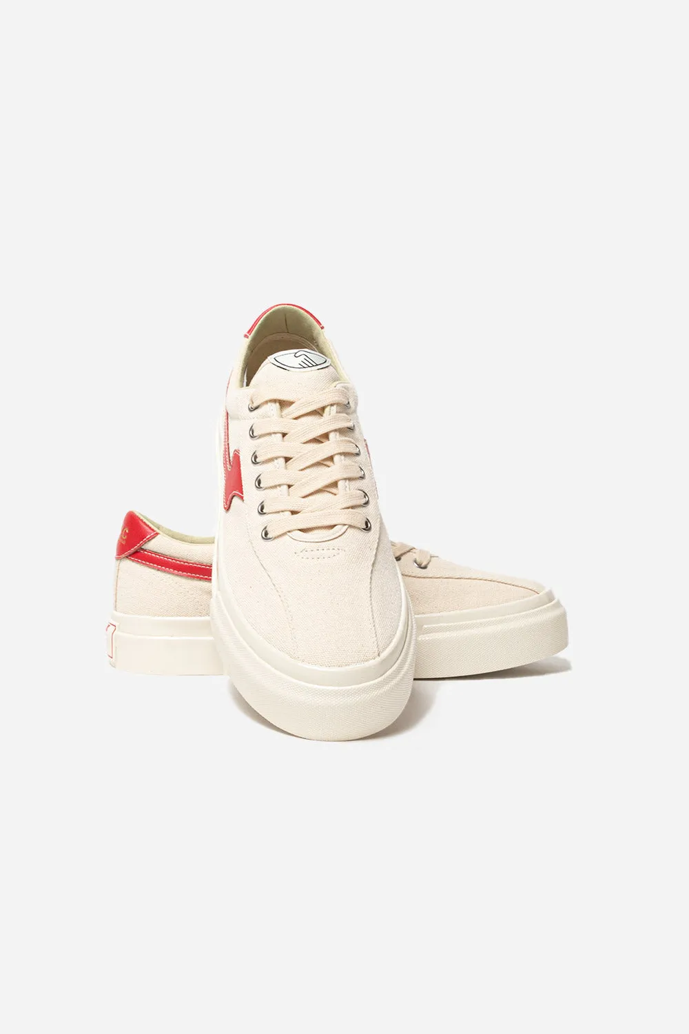 Dellow S-Strike Canvas - Ecru & Red