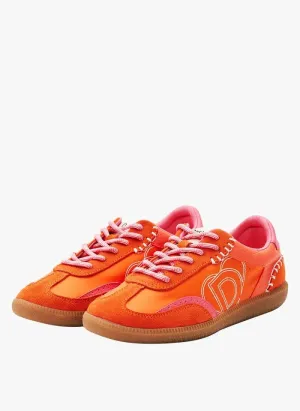 Desigual Heri Color Red Orange Pink Retro Sneakers 24SSKA02