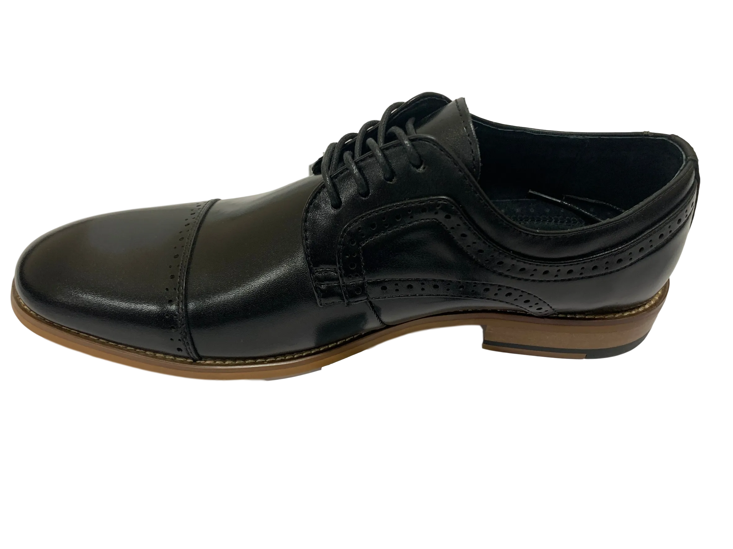 Dickinson Cap Toe Oxford Black Stacy Adams
