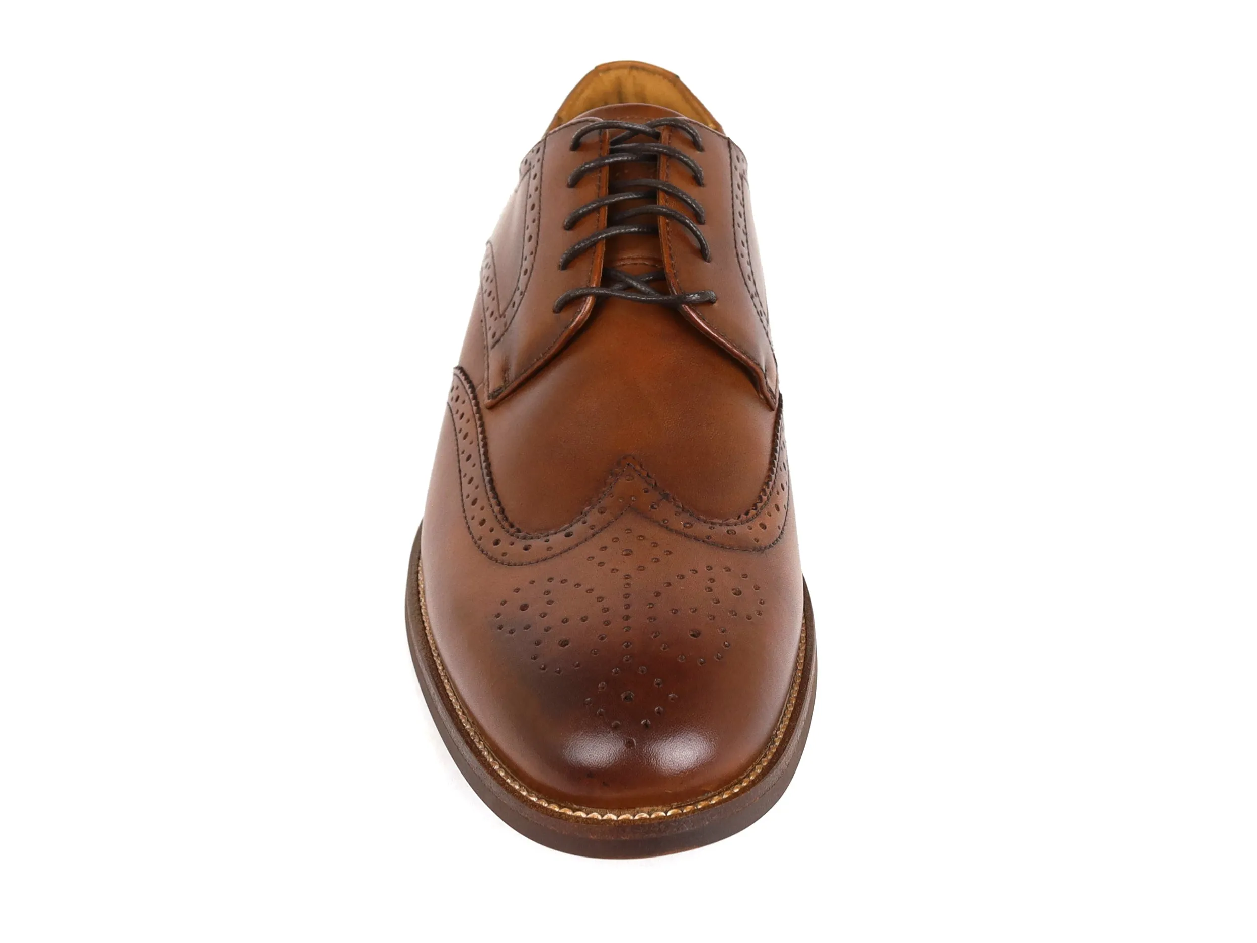 Florsheim 34329 Young Men's Shoe - Wingtip Oxford - Cognac