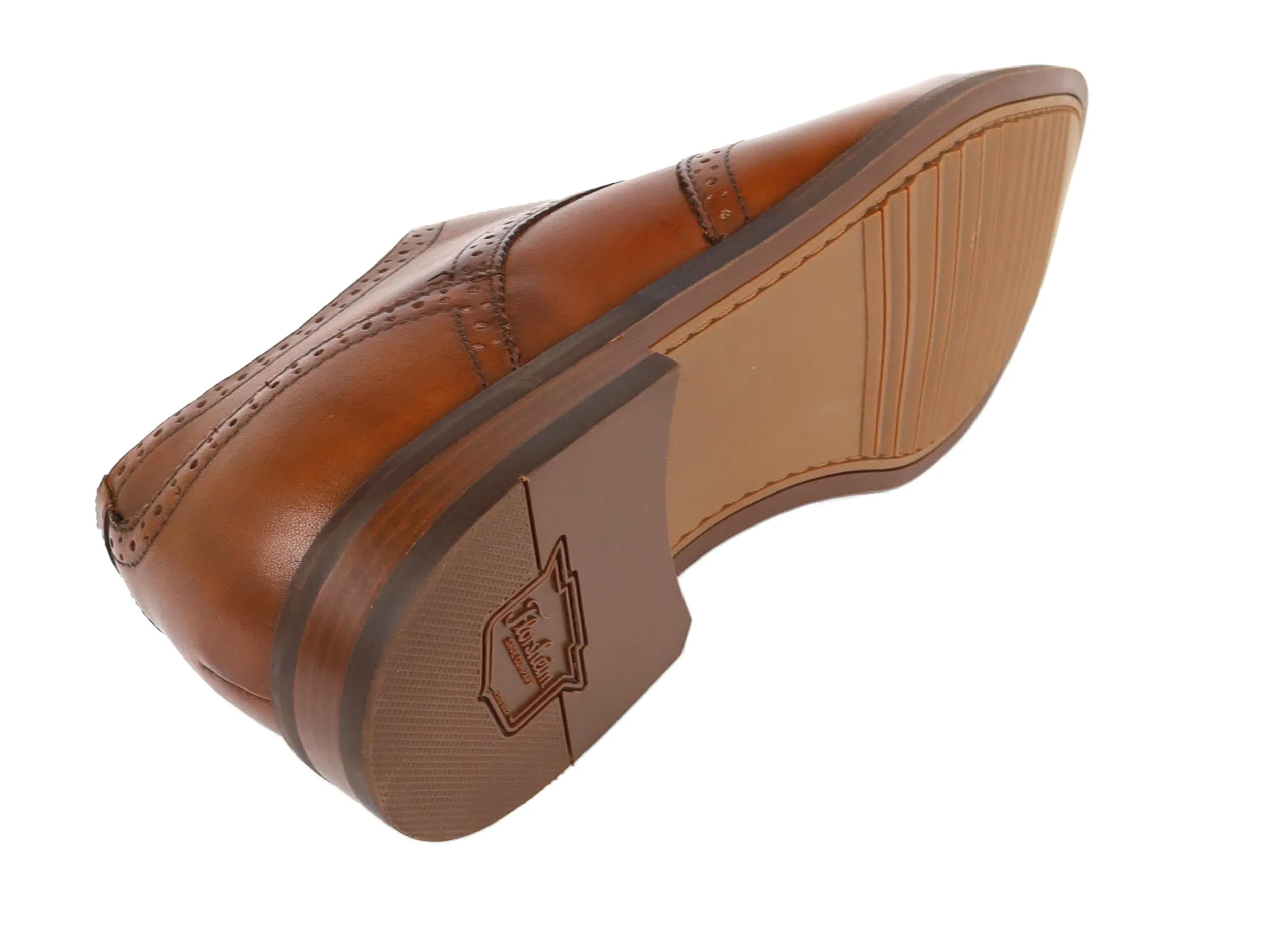 Florsheim 34329 Young Men's Shoe - Wingtip Oxford - Cognac