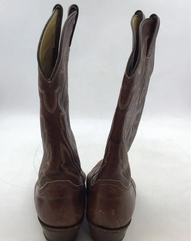 Justin Men's Brown Cowboy Western Boots - Size 9