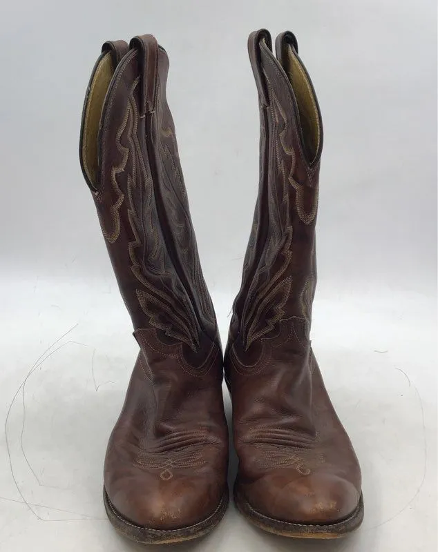 Justin Men's Brown Cowboy Western Boots - Size 9