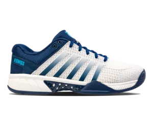 K-Swiss Men's Express Light Pickleball Blue Opal Blanc De Blanc Cyan Blue Shoes