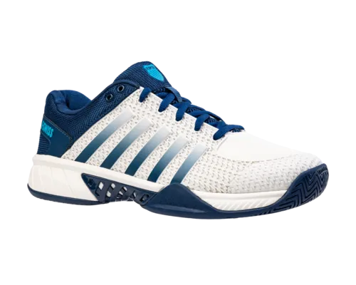 K-Swiss Men's Express Light Pickleball Blue Opal Blanc De Blanc Cyan Blue Shoes