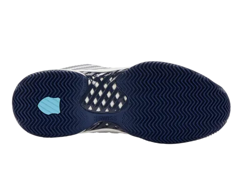 K-Swiss Men's Hypercourt Express 2 Hb Blanc De Blanc Blue Opal Lollipop Shoes