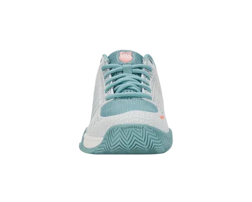K-Swiss Women's Express Light Pickleball Blanc De Blanc Nile Blue Desert Flower Shoes