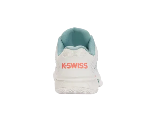 K-Swiss Women's Hypercourt Express 2 Hb Blanc De Blanc Nile Blue Desert Flower Shoes