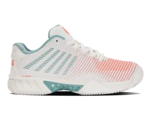 K-Swiss Women's Hypercourt Express 2 Hb Blanc De Blanc Nile Blue Desert Flower Shoes