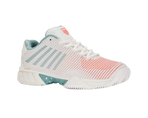 K-Swiss Women's Hypercourt Express 2 Hb Blanc De Blanc Nile Blue Desert Flower Shoes