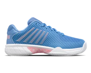 K-Swiss Women's Hypercourt Express 2 Hb Silver Lake Blue White Orchid Pink Shoes